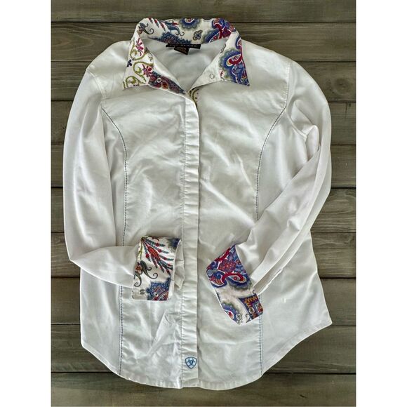 Ariat Pro Series Womens Triumph Show Equestrian Shirt Size 34 Small - Picture 5 of 13